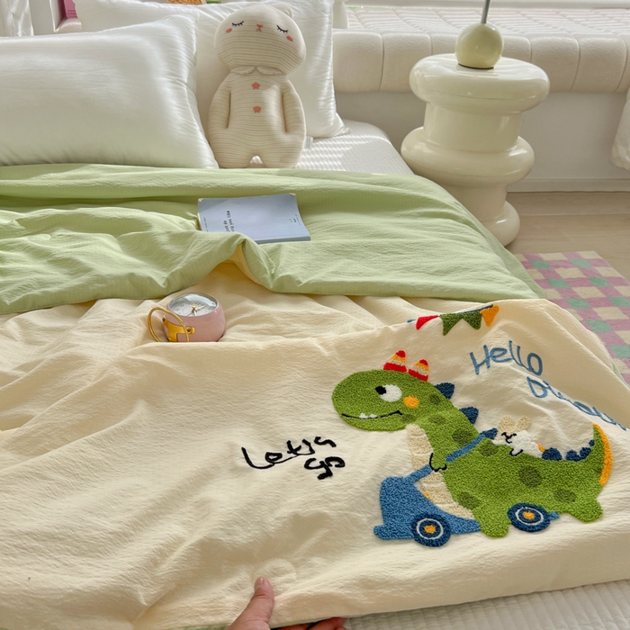 91家纺网 家纺一手货源 找家纺 （总）子钦家纺 2025新款云感纱木棉毛巾绣夏被夏凉被空调被