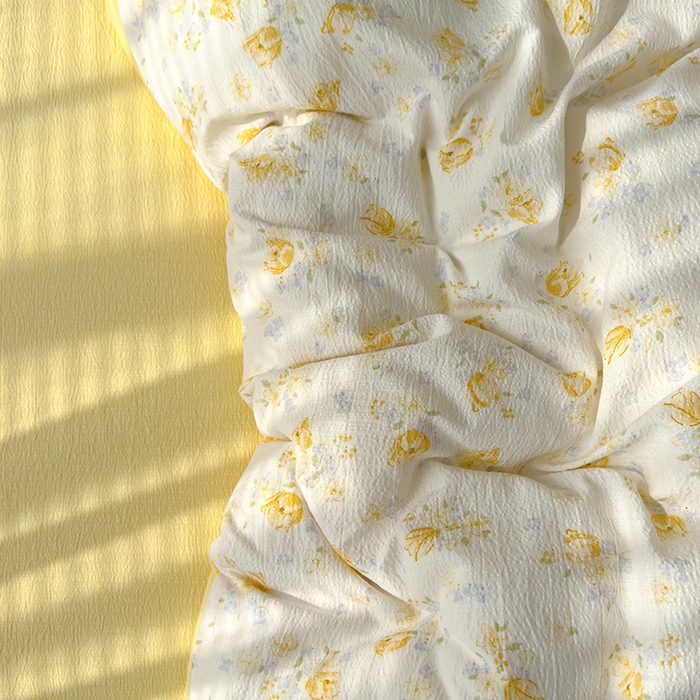 91家纺网 家纺一手货源 找家纺 竹合家纺 2025新品云感皱皱四件套跑量款小清新四件套