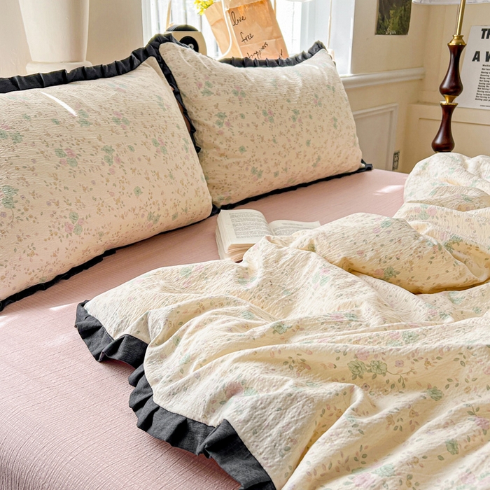 91家纺网 家纺一手货源 找家纺 仟网汇 2025新款赫本风四件套 赫本风-花知晓