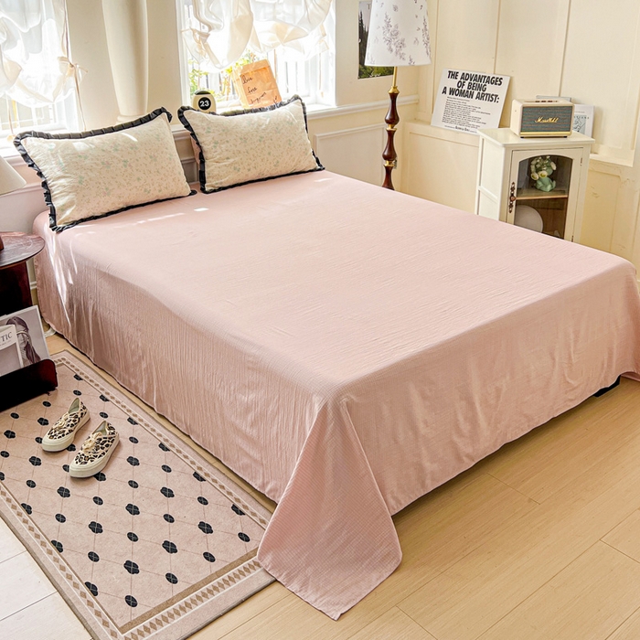 91家纺网 家纺一手货源 找家纺 仟网汇 2025新款赫本风四件套 赫本风-花知晓