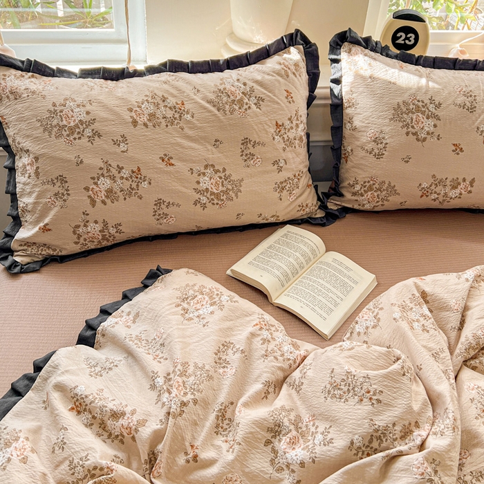 91家纺网 家纺一手货源 找家纺 仟网汇 2025新款赫本风四件套 赫本风-可颂