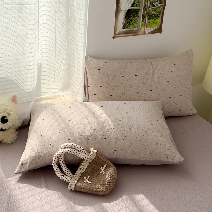 91家纺网 家纺一手货源 找家纺 竹合家纺 2025新品云感皱皱四件套跑量款小清新四件套