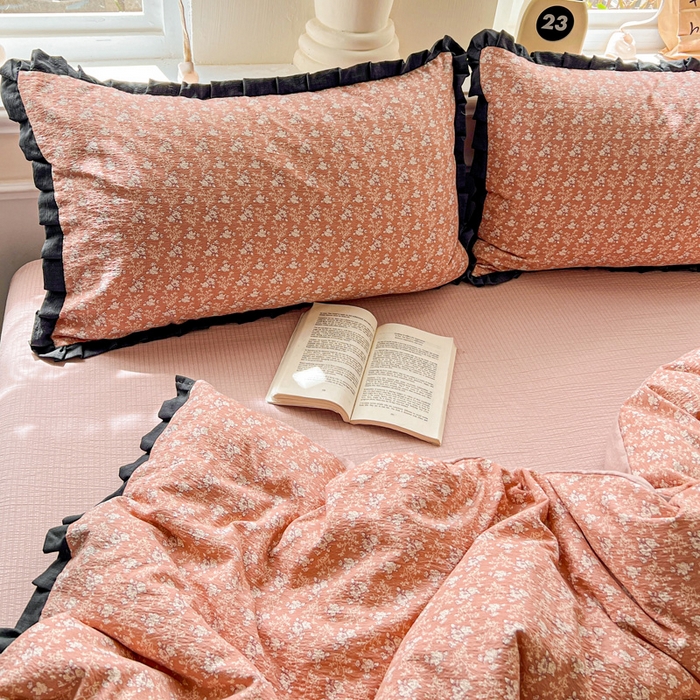 91家纺网 家纺一手货源 找家纺 仟网汇 2025新款赫本风四件套 赫本风-罗曼