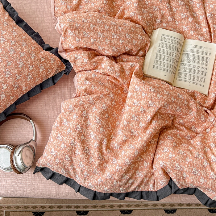 91家纺网 家纺一手货源 找家纺 仟网汇 2025新款赫本风四件套 赫本风-罗曼