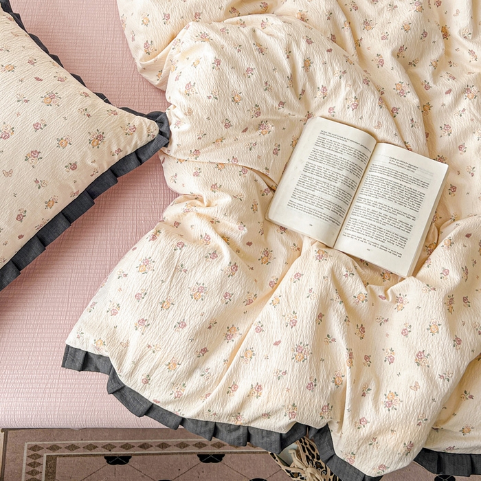 91家纺网 家纺一手货源 找家纺 仟网汇 2025新款赫本风四件套 赫本风-梦境