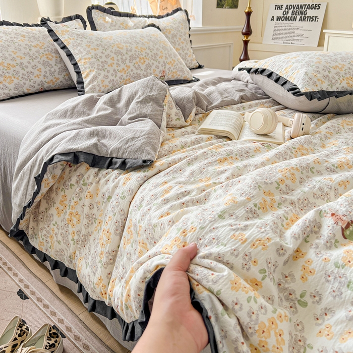 91家纺网 家纺一手货源 找家纺 仟网汇 2025新款赫本风四件套 赫本风-妮可