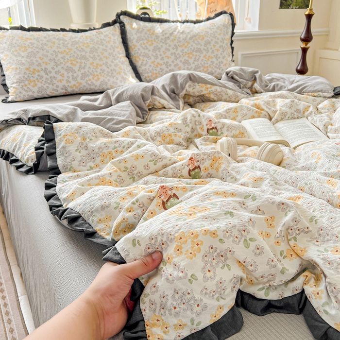 91家纺网 家纺一手货源 找家纺 仟网汇 2025新款赫本风四件套 赫本风-妮可