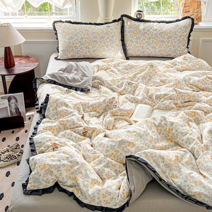 91家纺网 家纺一手货源 找家纺 仟网汇 2025新款赫本风四件套 赫本风-妮可