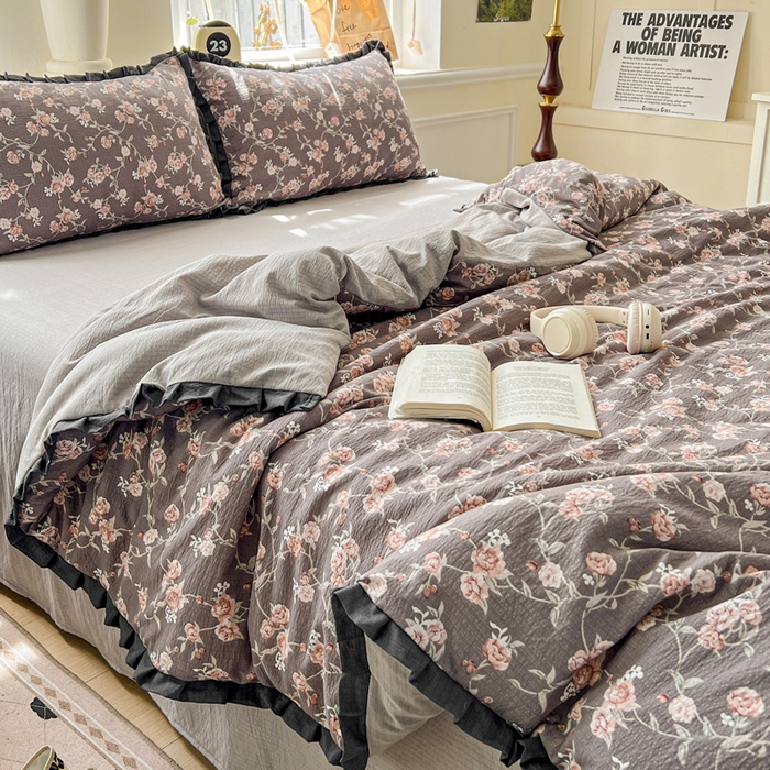 91家纺网 家纺一手货源 找家纺 仟网汇 2025新款赫本风四件套 赫本风-塞纳河畔