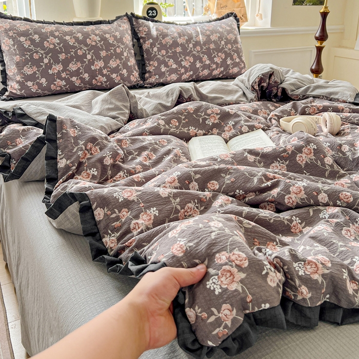 91家纺网 家纺一手货源 找家纺 仟网汇 2025新款赫本风四件套 赫本风-塞纳河畔