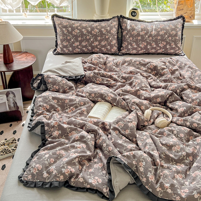 91家纺网 家纺一手货源 找家纺 仟网汇 2025新款赫本风四件套 赫本风-塞纳河畔