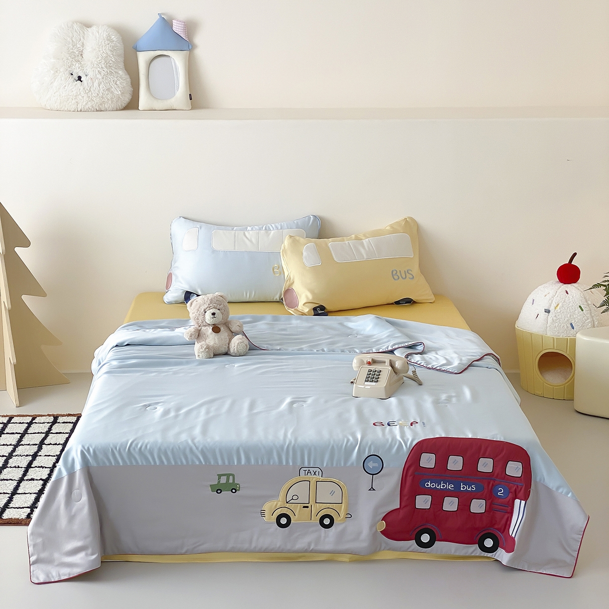 91家纺网 家纺一手货源 找家纺 （总）星野 2025新款60S进口奥地利兰精天丝蚕丝贴布绣夏被-