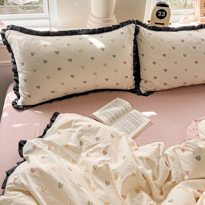 91家纺网 家纺一手货源 找家纺 仟网汇 2025新款赫本风四件套 赫本风-小桃运