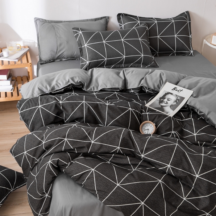 91家纺网 家纺一手货源 找家纺 港岛妹妹 2025年春夏新款芦荟棉印花四件套 绅士