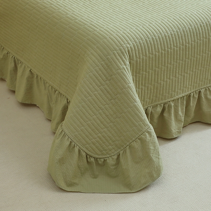 91家纺网 家纺一手货源 找家纺 仟网汇 2025新款亲肤皱皱棉四件套皱皱纱四件套 安夏