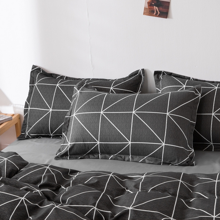 91家纺网 家纺一手货源 找家纺 港岛妹妹 2025年春夏新款芦荟棉印花四件套 绅士