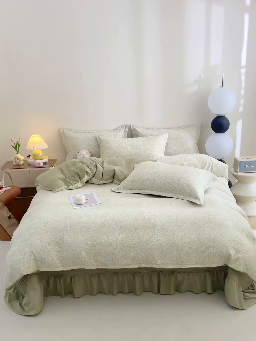 91家纺网 家纺一手货源 找家纺 仟网汇 2025新款亲肤皱皱棉四件套皱皱纱四件套 安夏