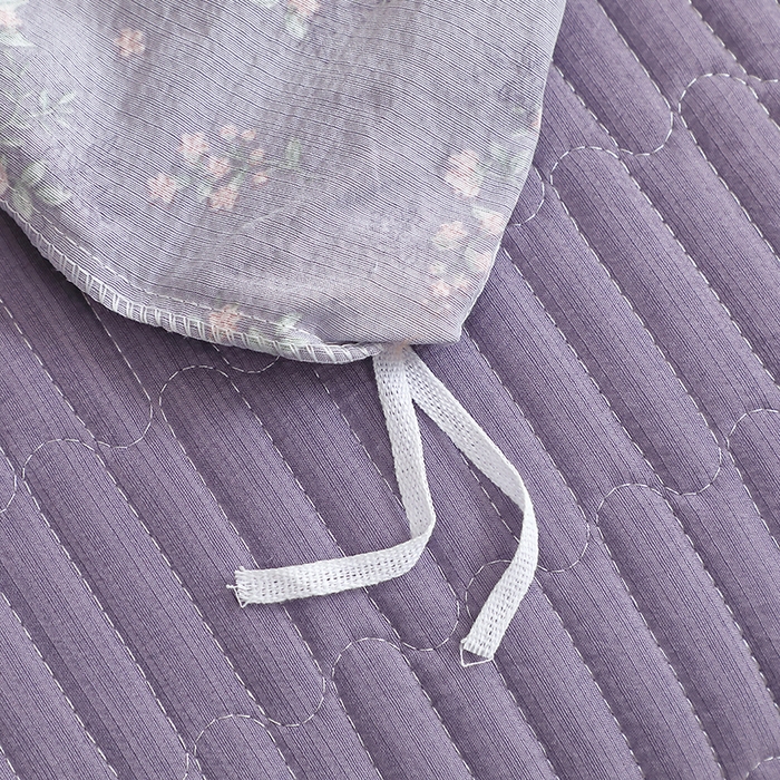 91家纺网 家纺一手货源 找家纺 仟网汇 2025新款亲肤皱皱棉四件套皱皱纱四件套 豆蔻