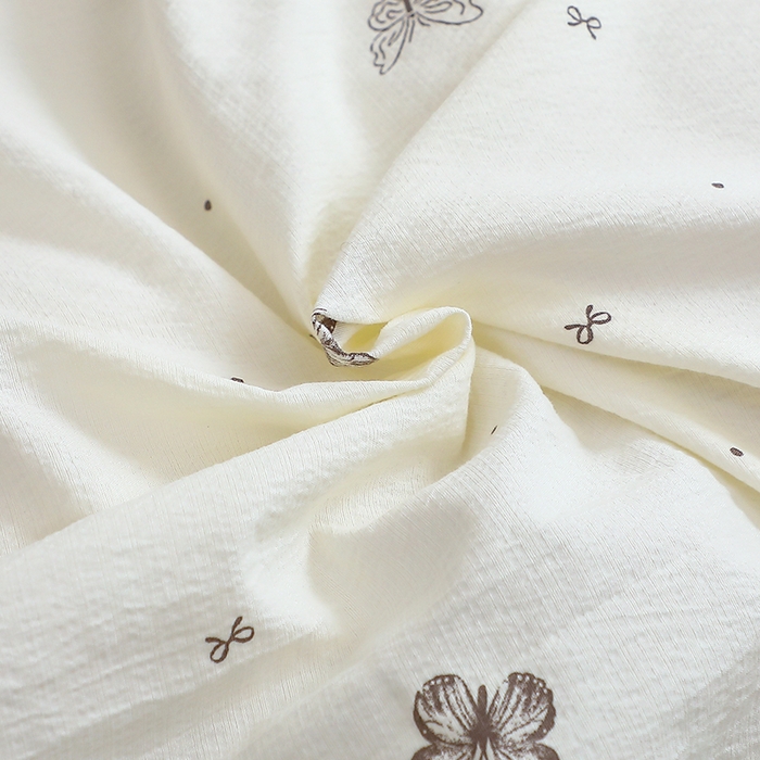 91家纺网 家纺一手货源 找家纺 仟网汇 2025新款亲肤皱皱棉四件套皱皱纱四件套 蝴蝶梦