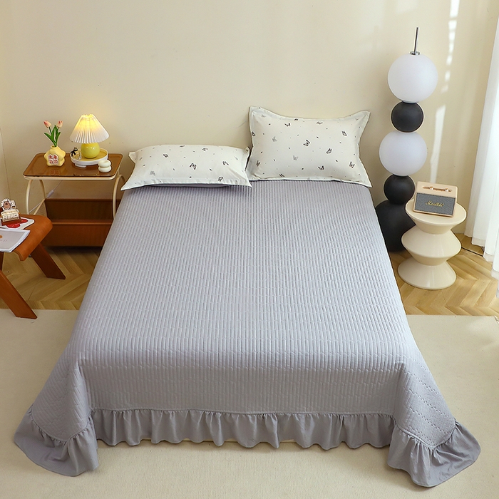 91家纺网 家纺一手货源 找家纺 仟网汇 2025新款亲肤皱皱棉四件套皱皱纱四件套 蝴蝶梦