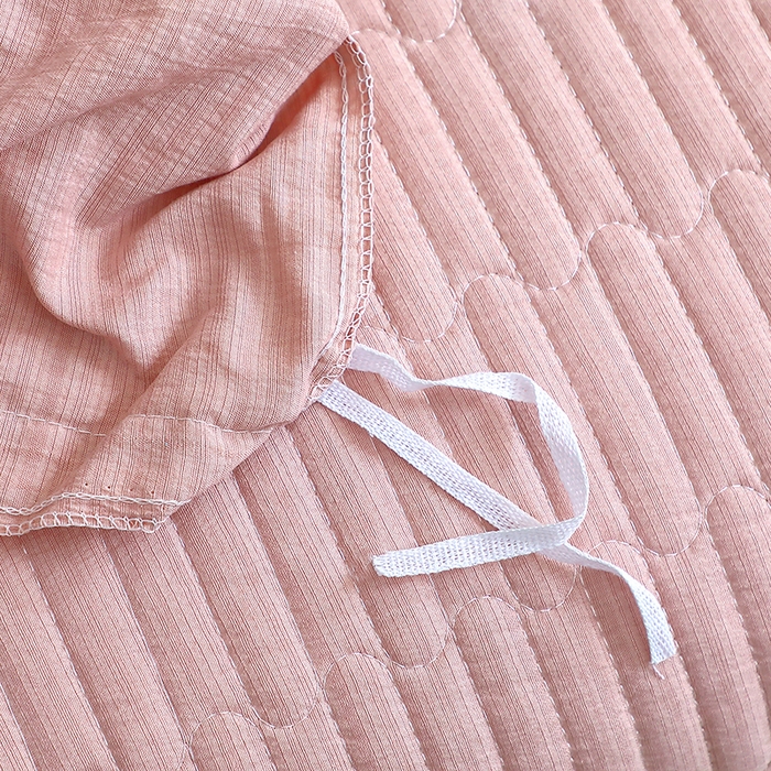 91家纺网 家纺一手货源 找家纺 仟网汇 2025新款亲肤皱皱棉四件套皱皱纱四件套 花束-绿