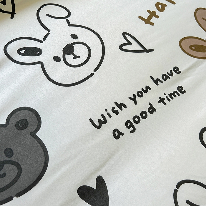 91家纺网 家纺一手货源 找家纺 港岛妹妹 2025年春夏新款芦荟棉印花四件套 游乐园