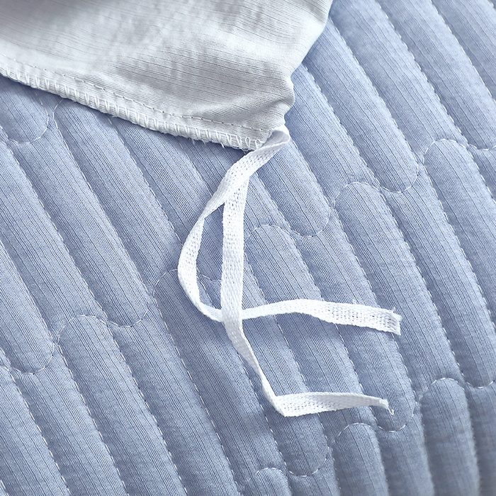 91家纺网 家纺一手货源 找家纺 仟网汇 2025新款亲肤皱皱棉四件套皱皱纱四件套 兰黛