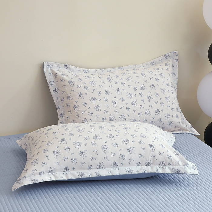 91家纺网 家纺一手货源 找家纺 仟网汇 2025新款亲肤皱皱棉四件套皱皱纱四件套 兰黛