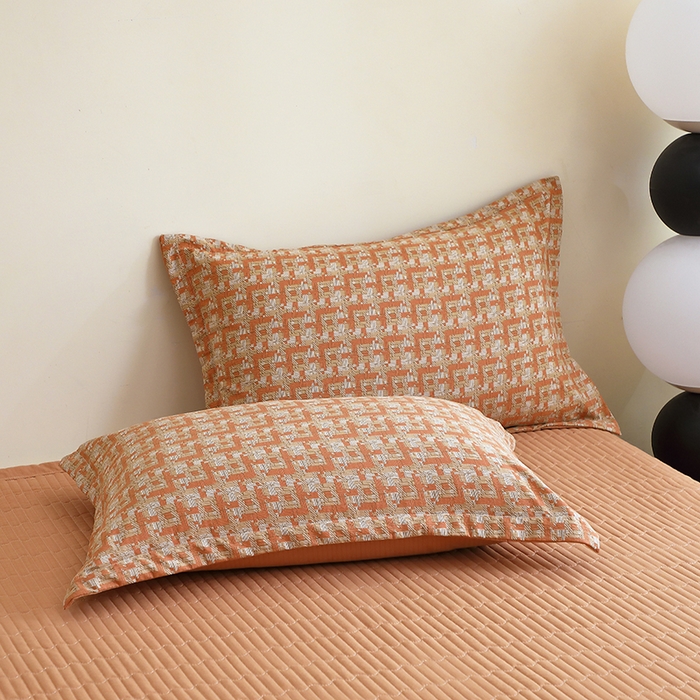 91家纺网 家纺一手货源 找家纺 仟网汇 2025新款亲肤皱皱棉四件套皱皱纱四件套 罗曼