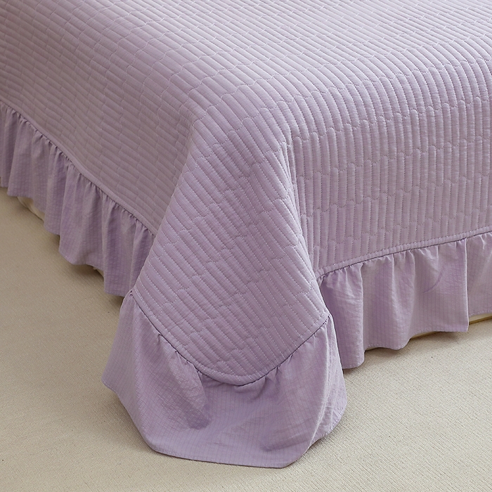 91家纺网 家纺一手货源 找家纺 仟网汇 2025新款亲肤皱皱棉四件套皱皱纱四件套 时恋