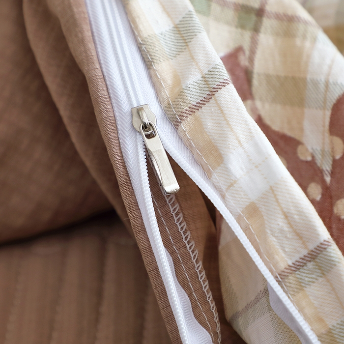 91家纺网 家纺一手货源 找家纺 仟网汇 2025新款亲肤皱皱棉四件套皱皱纱四件套 甜心奶泡