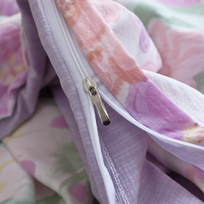 91家纺网 家纺一手货源 找家纺 仟网汇 2025新款亲肤皱皱棉四件套皱皱纱四件套 韵染斑斓