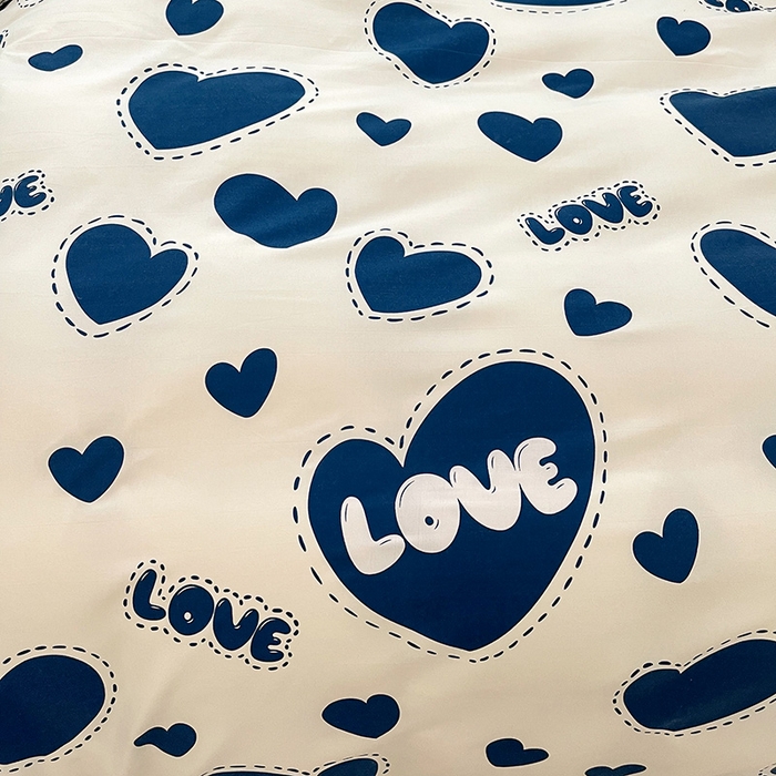 91家纺网 家纺一手货源 找家纺 港岛妹妹 2025年春夏新款芦荟棉印花四件套 誓言