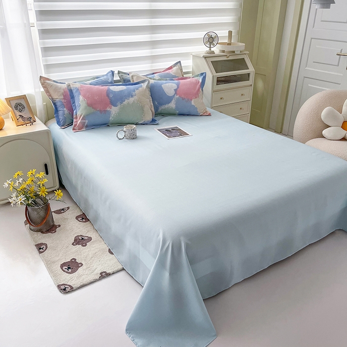 91家纺网 家纺一手货源 找家纺 港岛妹妹 2025年春夏新款芦荟棉印花四件套 渲染