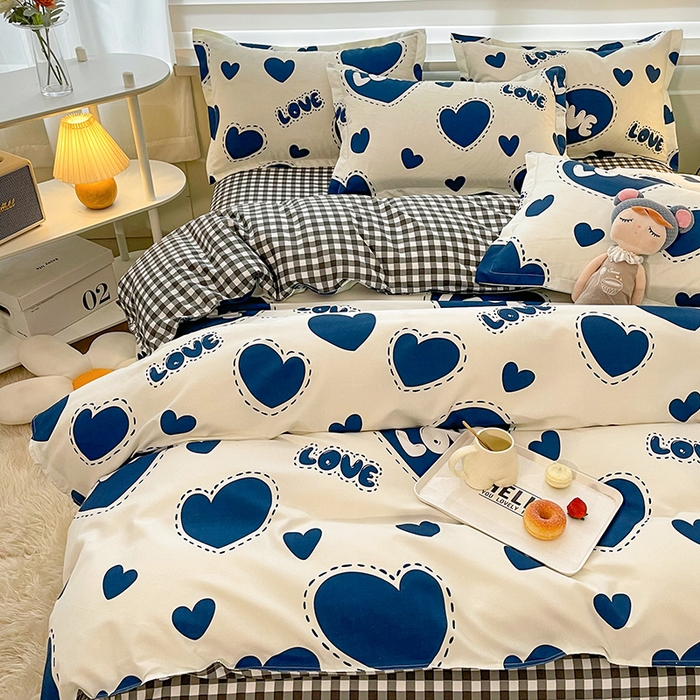 91家纺网 家纺一手货源 找家纺 港岛妹妹 2025年春夏新款芦荟棉印花四件套 誓言