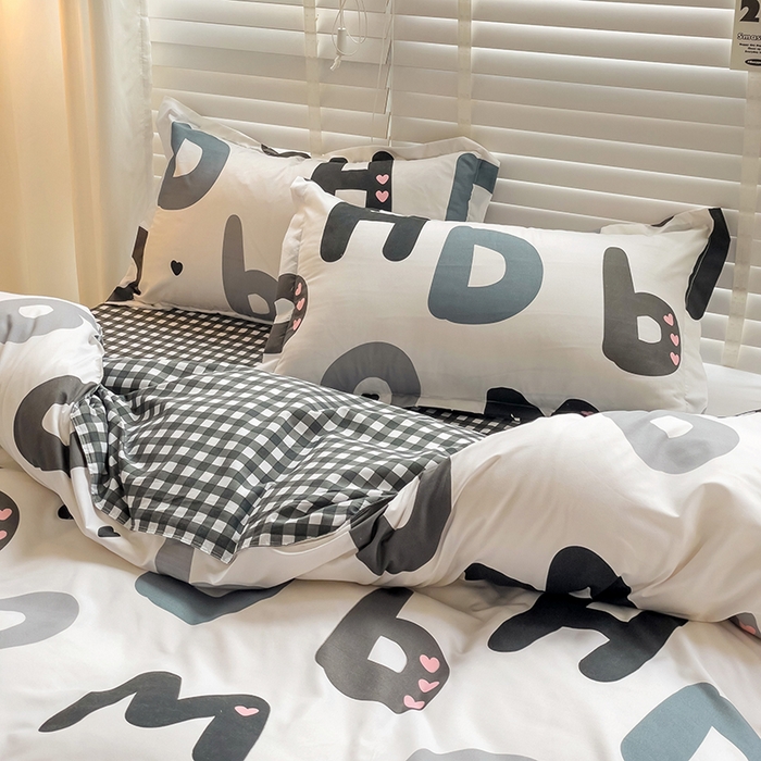 91家纺网 家纺一手货源 找家纺 港岛妹妹 2025年春夏新款芦荟棉印花四件套 维卡