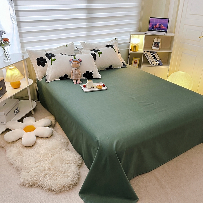 91家纺网 家纺一手货源 找家纺 港岛妹妹 2025年春夏新款芦荟棉印花四件套 轻颜