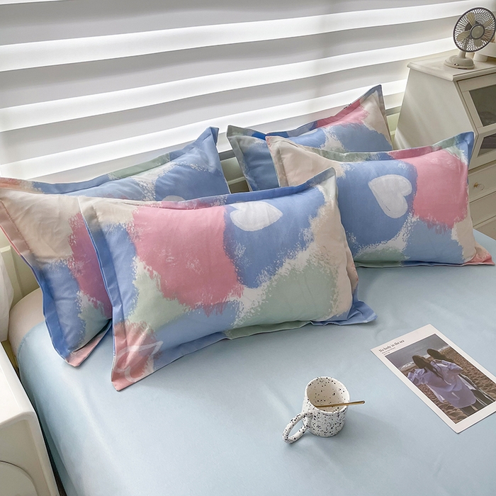 91家纺网 家纺一手货源 找家纺 港岛妹妹 2025年春夏新款芦荟棉印花四件套 渲染