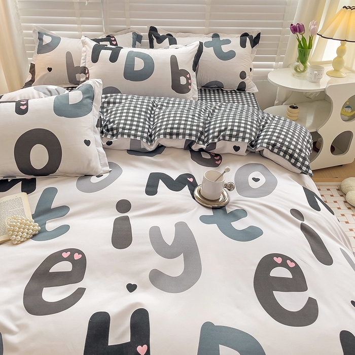 91家纺网 家纺一手货源 找家纺 港岛妹妹 2025年春夏新款芦荟棉印花四件套 维卡