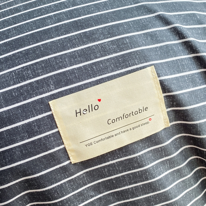 91家纺网 家纺一手货源 找家纺 （总）雅阁尔家纺2025新款无印良品风棋盘格贴标四件套