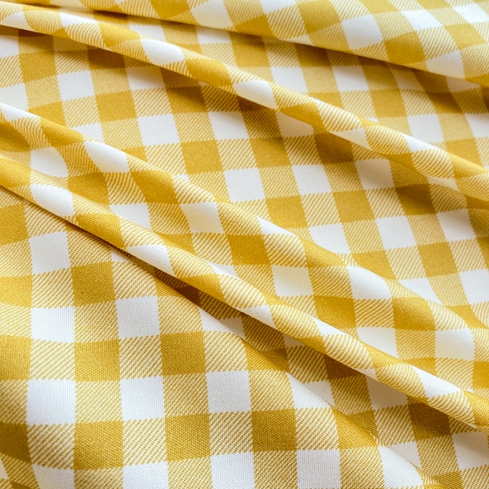 91家纺网 家纺一手货源 找家纺 雅阁尔家纺2025新款无印良品风棋盘格贴标四件套 黄小格