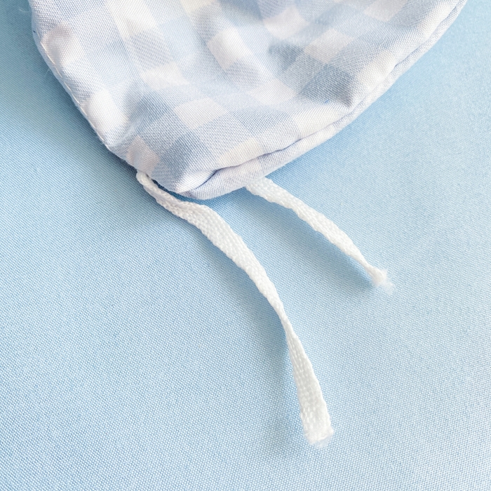 91家纺网 家纺一手货源 找家纺 雅阁尔家纺2025新款无印良品风棋盘格贴标四件套 蓝小格