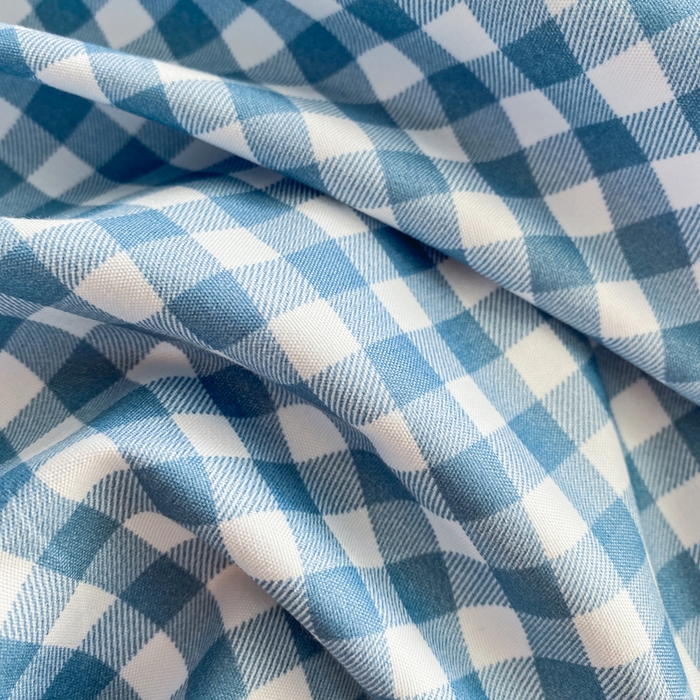 91家纺网 家纺一手货源 找家纺 雅阁尔家纺2025新款无印良品风棋盘格贴标四件套 蓝小格