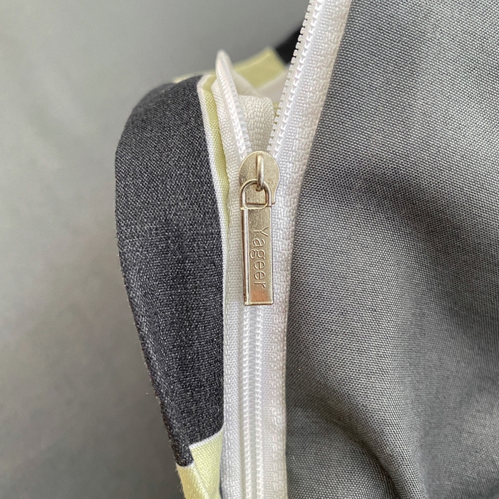 91家纺网 家纺一手货源 找家纺 雅阁尔家纺2025新款无印良品风棋盘格贴标四件套 米卡格