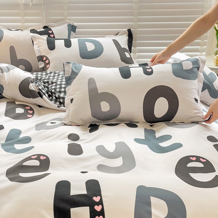 91家纺网 家纺一手货源 找家纺 港岛妹妹 2025年春夏新款芦荟棉印花四件套 维卡