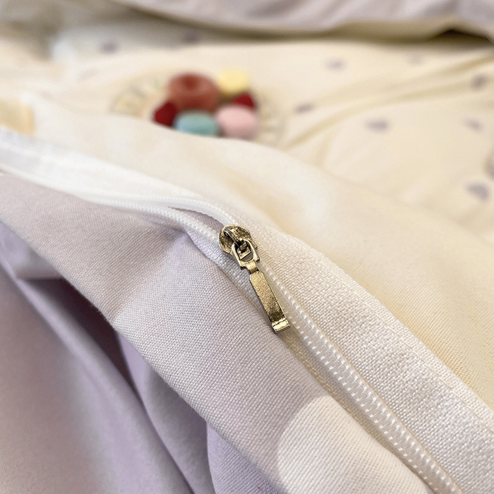 91家纺网 家纺一手货源 找家纺 港岛妹妹 2025年春夏新款芦荟棉印花四件套 心动-灰