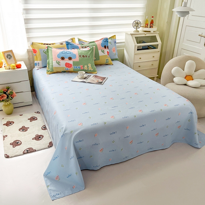 91家纺网 家纺一手货源 找家纺 港岛妹妹 2025年春夏新款芦荟棉印花四件套 元气满满