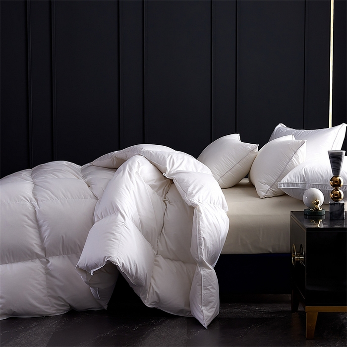 91家纺网 家纺一手货源 找家纺 （总）呆头鹅羽绒工厂店 2025新款全棉羽丝绒标准被 白鹅绒鸭绒被子被芯羽绒工厂店