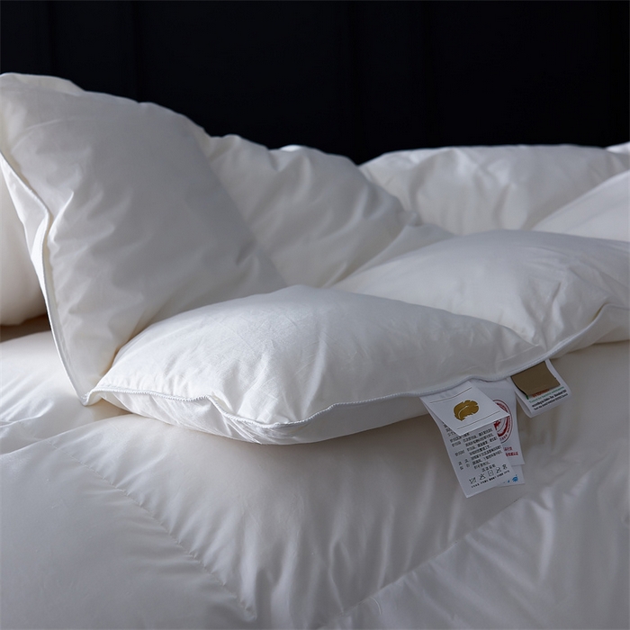 91家纺网 家纺一手货源 找家纺 （总）呆头鹅羽绒工厂店 2025新款全棉羽丝绒标准被 白鹅绒鸭绒被子被芯羽绒工厂店