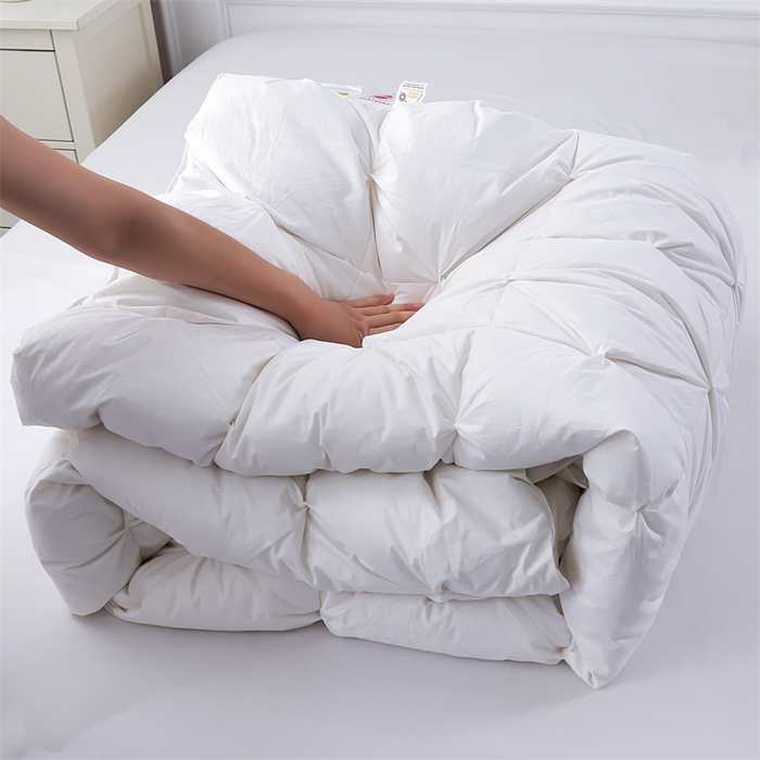 91家纺网 家纺一手货源 找家纺 （总）呆头鹅羽绒工厂店 2025新款全棉羽丝绒扭花被 白鹅绒鸭绒被子被芯羽绒工厂店